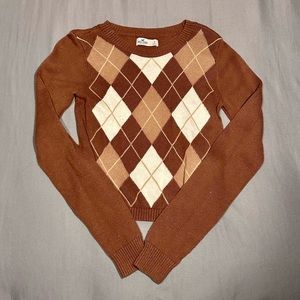 -Trendy Brown Sweatshirt Top